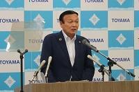 写真：市長記者会見の様子