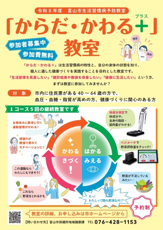 生活習慣病予防教室｜富山市公式ウェブサイト