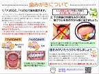 写真：歯みがきについて　パンフレット