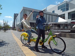 写真：タンデム自転車