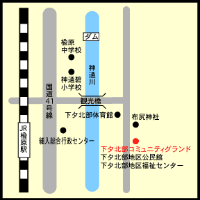 地図：下タ北部グラウンド