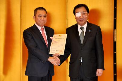 写真：野田佳彦内閣総理大臣と市長