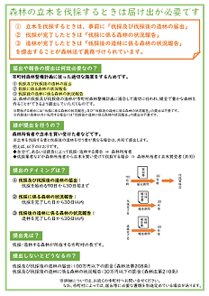 伐採及び伐採後の造林の届出等の制度について