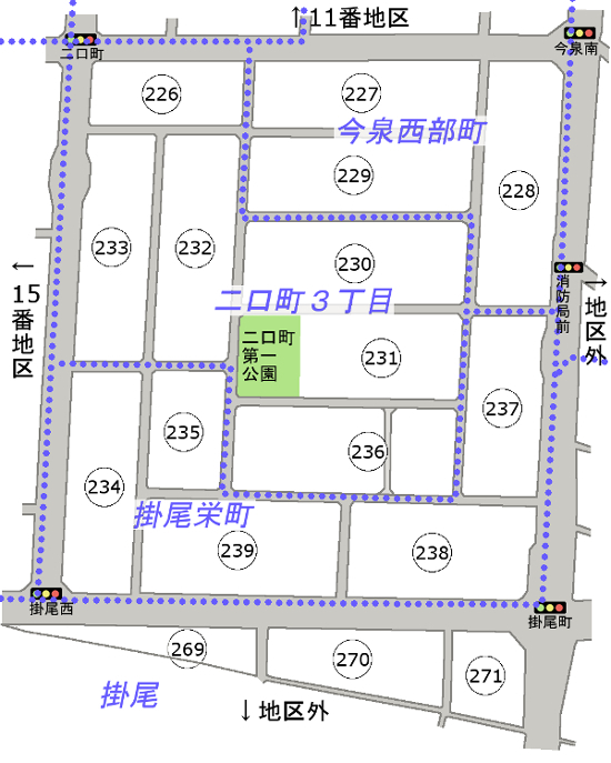 地図：位置図14番地区