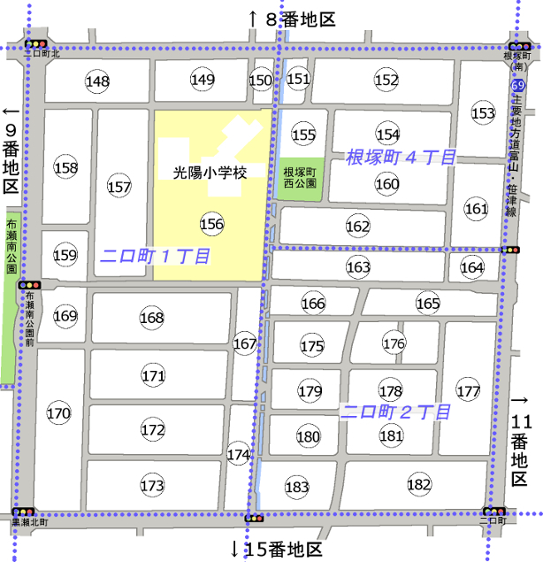 地図：位置図10番地区