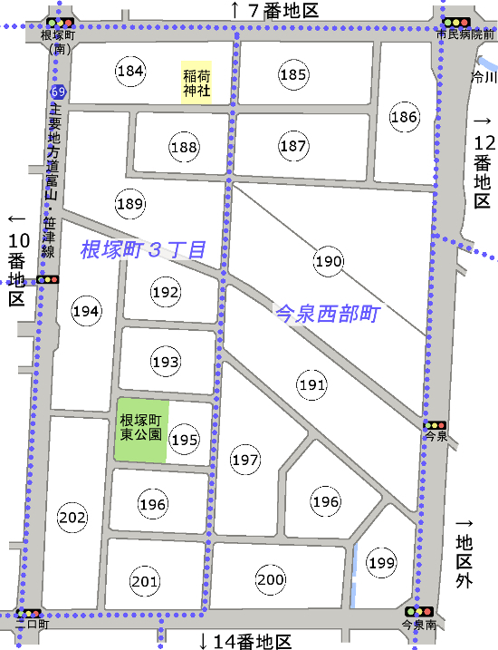 地図：位置図11番地区