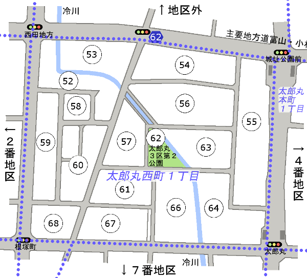 地図：位置図3番地区