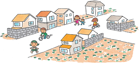 イラスト：住宅街