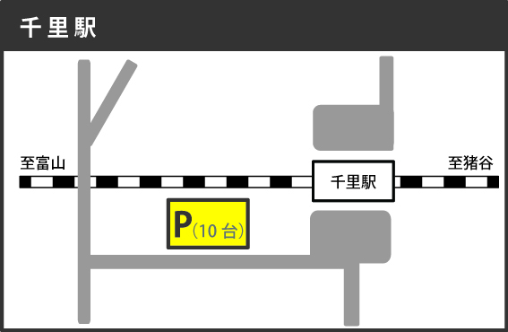 地図：千里駅パークアンドライド駐車場