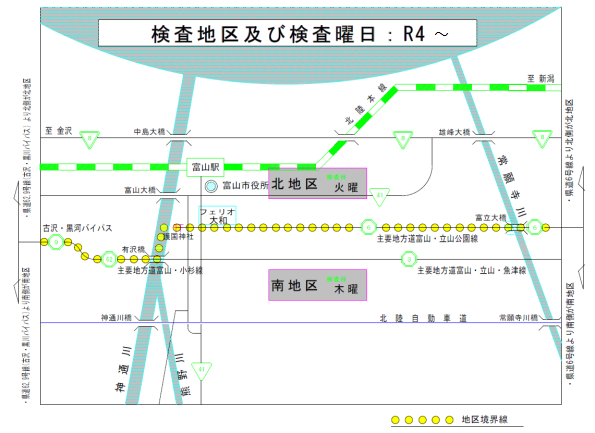 図：検査地区