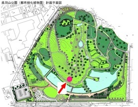 クレハオトメシダレ　公園内位置図