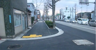 写真：補修した道路