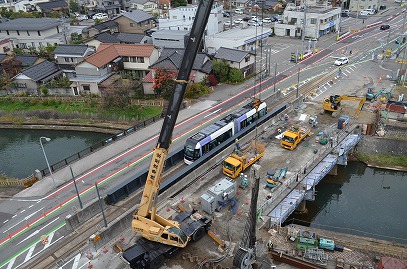 写真：八田橋施工状況2016年11月その2