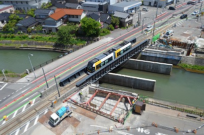写真：八田橋施工状況2017年5月