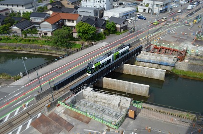 写真：八田橋施工状況2017年6月