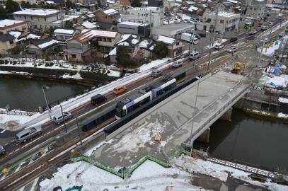 写真：八田橋施工状況2018年1月