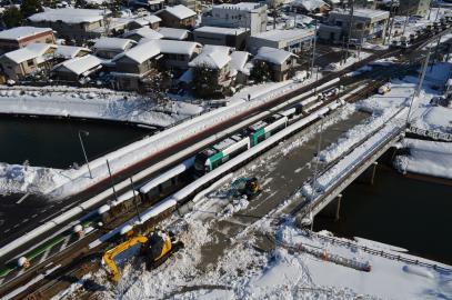 写真：八田橋施工状況2018年2月
