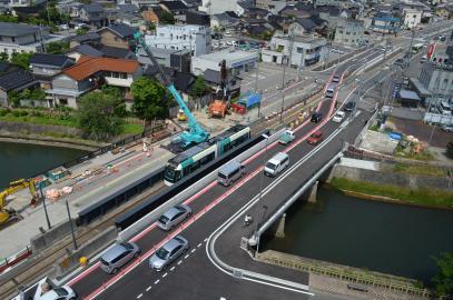 写真：八田橋施工状況2018年6月