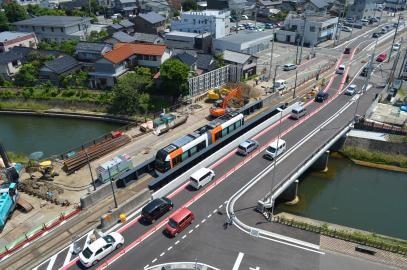 写真：八田橋施工状況2018年7月