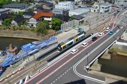 写真：八田橋施工状況2018年8月