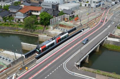 写真：八田橋施工状況2019年6月