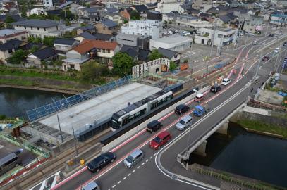 写真：八田橋施工状況2019年9月