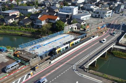 写真：八田橋施工状況2019年10月
