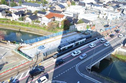 写真：八田橋施工状況2019年11月