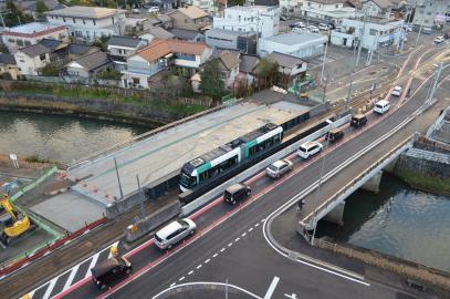 写真：八田橋施工状況2019年12月