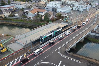 写真：八田橋施工状況2019年12月