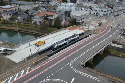 写真：八田橋施工状況2020年1月