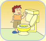 イラスト：トイレの水洗化