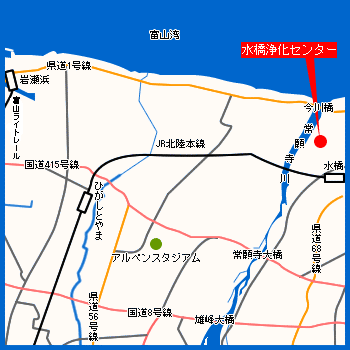 地図：水橋浄化センター