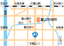 地図：市役所位置図