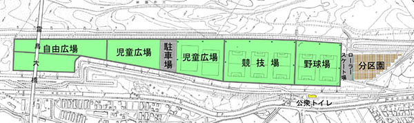 地図：殿様林緑地見取り図