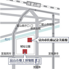 地図：佐藤記念美術館位置図