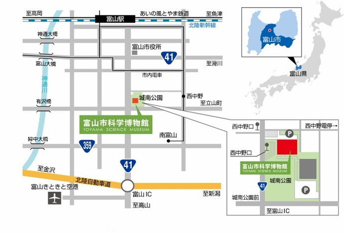 地図：科学博物館