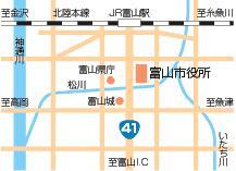 地図：富山市役所本庁舎