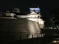 富山城天守閣ブルーライトアップ