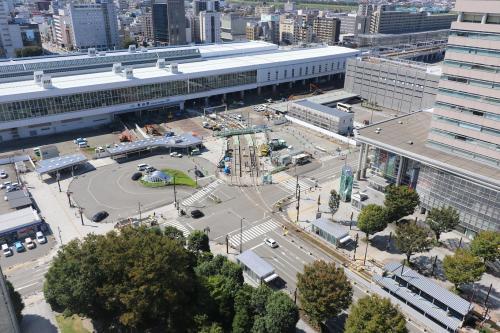 写真：2019年9月撮影　富山駅北口駅前広場