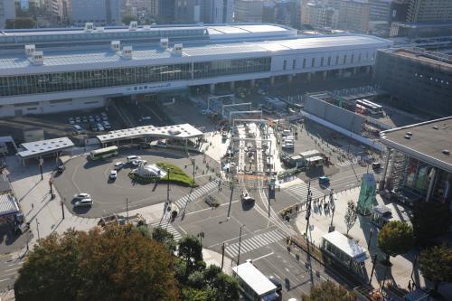 写真：2019年10月撮影　富山駅北口駅前広場