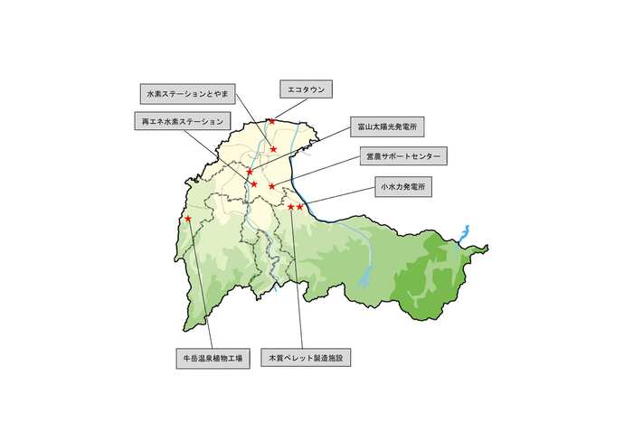 イラスト：各施設所在地