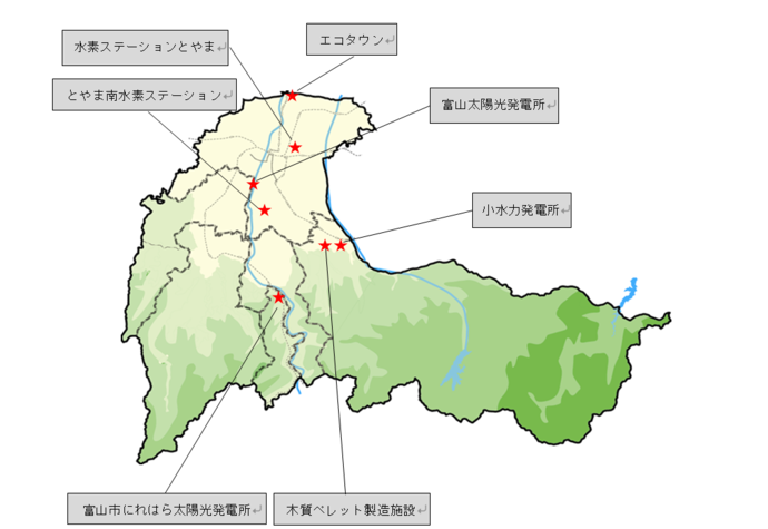 イラスト：各施設所在地