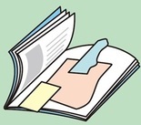 雑誌に挟む