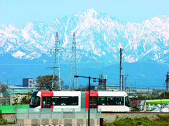 路面電車の画像