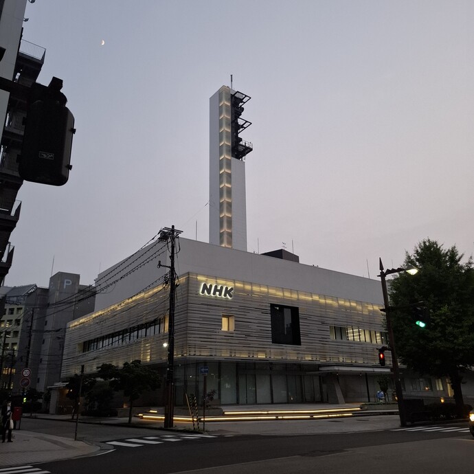 令和7年ライトアップの様子(NHK)