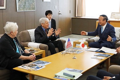 ダーラム姉妹都市委員会ハリス夫妻の表敬訪問を受ける藤井市長【2026年3月25日】