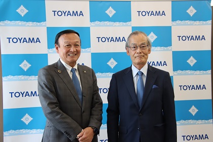 元駐マレーシア大使 堀江正彦さんの表敬訪問を受ける藤井市長
