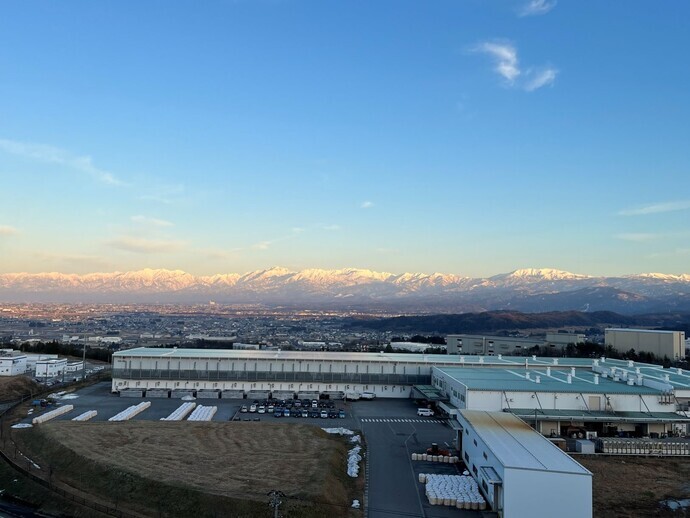 富山八尾中核工業団地展望台写真