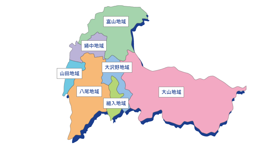 富山市の地図